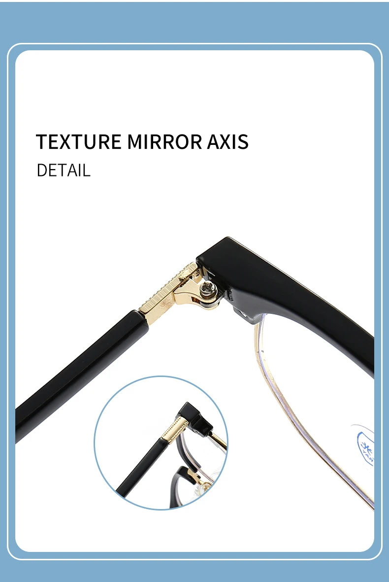 Fashion Semi Rimless Anti-blue Light Glasses Men Women Rectangle Trendy Accessory Eyeglasses Outdoor Office Unisex Eyewear