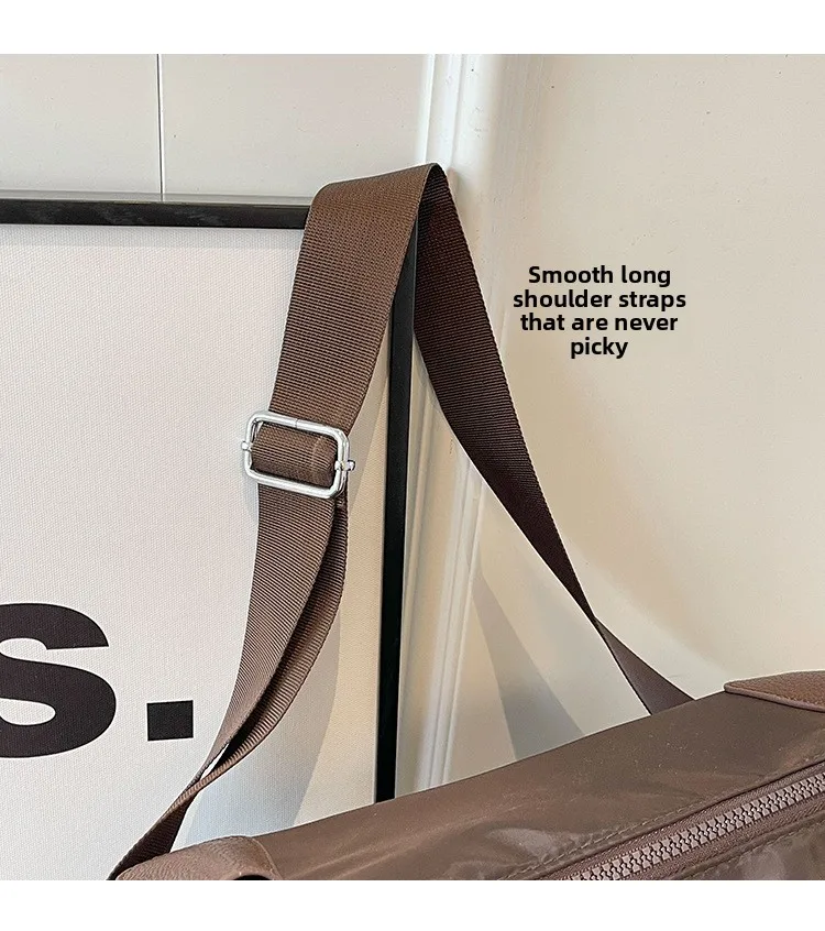 Vintage Nylon Women Shoulder Bag Large Capacity Waterproof Shoulder Bag Daily Commuting Handbag Travel Totes Bags Female Purses
