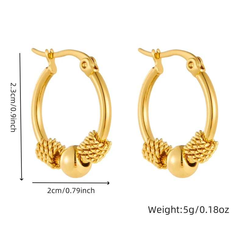 DIEYURO 316L Stainless Steel Love Pearl Round Square Fan Shaped Irregular Design Earrings Women New Trend Ear Jewelry Gift Party