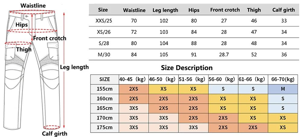 New Motocross Trousers Double Zipper Metal Style Moto Men For Woman Outdoor Riding Jeans With Protective Gear Motorcycle Pants