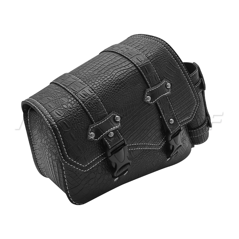 Motorcycle Swing Arm Bags Swingarm Bag Waterproof Saddlebag for Softail Standard Dyna Low Rider Sport Glide Left Side Solo Bags