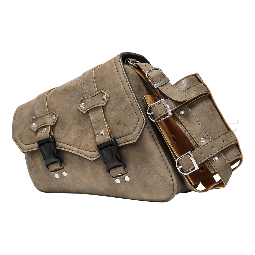 Motorcycle Swing Arm Bags Swingarm Bag Waterproof Saddlebag for Softail Standard Dyna Low Rider Sport Glide Left Side Solo Bags