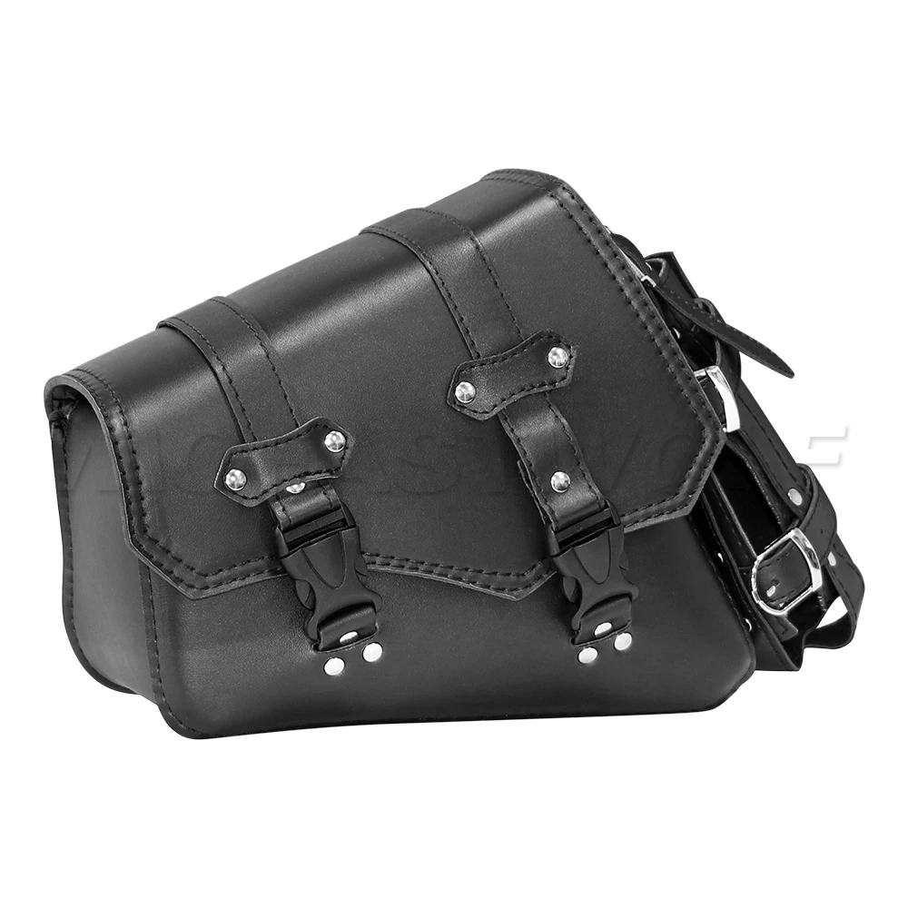 Motorcycle Swing Arm Bags Swingarm Bag Waterproof Saddlebag for Softail Standard Dyna Low Rider Sport Glide Left Side Solo Bags