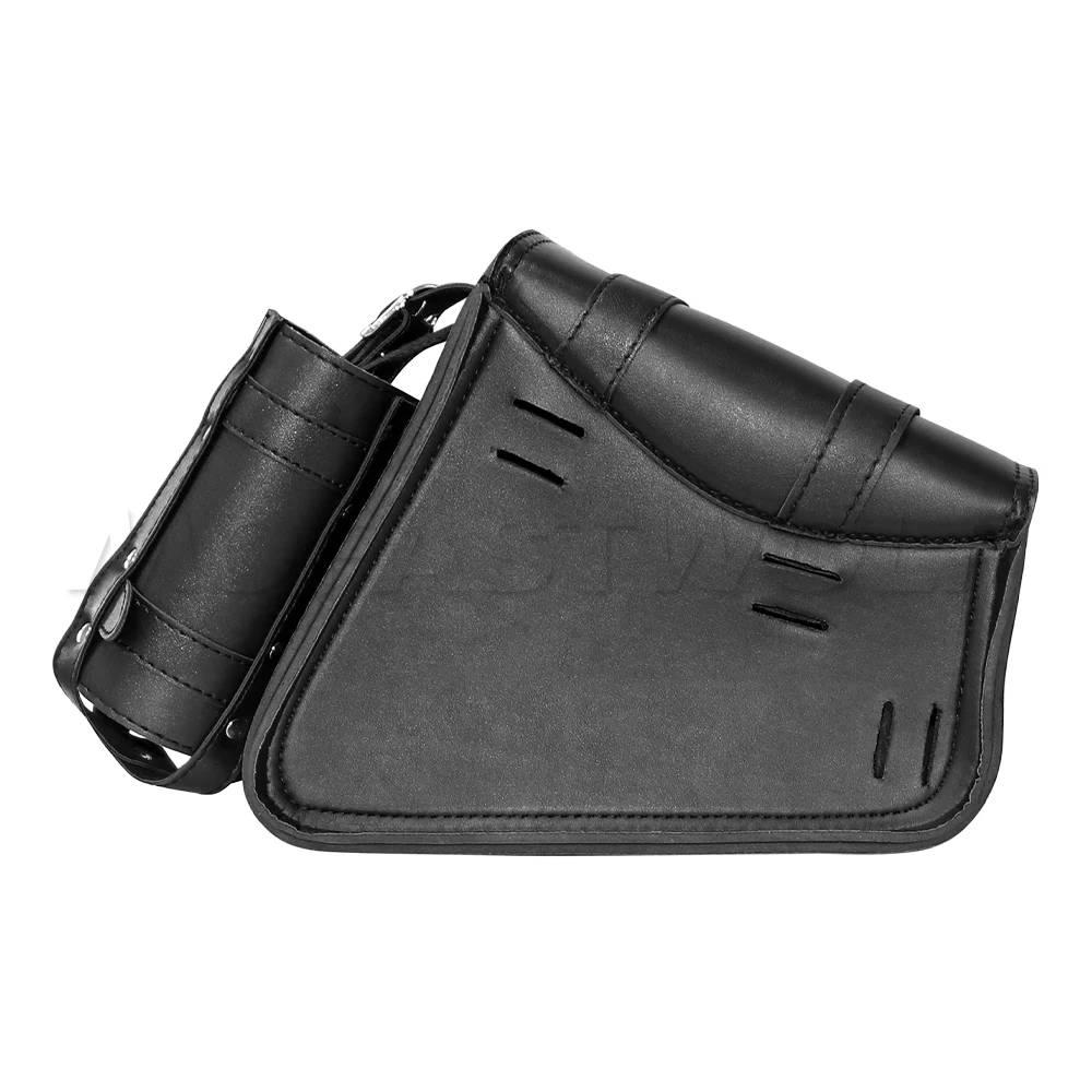 Motorcycle Swing Arm Bags Swingarm Bag Waterproof Saddlebag for Softail Standard Dyna Low Rider Sport Glide Left Side Solo Bags