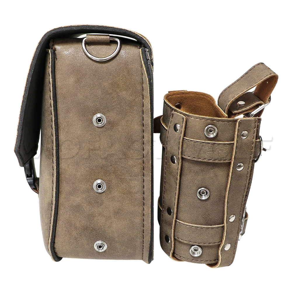 Motorcycle Swing Arm Bags Swingarm Bag Waterproof Saddlebag for Softail Standard Dyna Low Rider Sport Glide Left Side Solo Bags