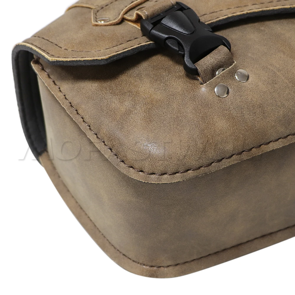 Motorcycle Swing Arm Bags Swingarm Bag Waterproof Saddlebag for Softail Standard Dyna Low Rider Sport Glide Left Side Solo Bags