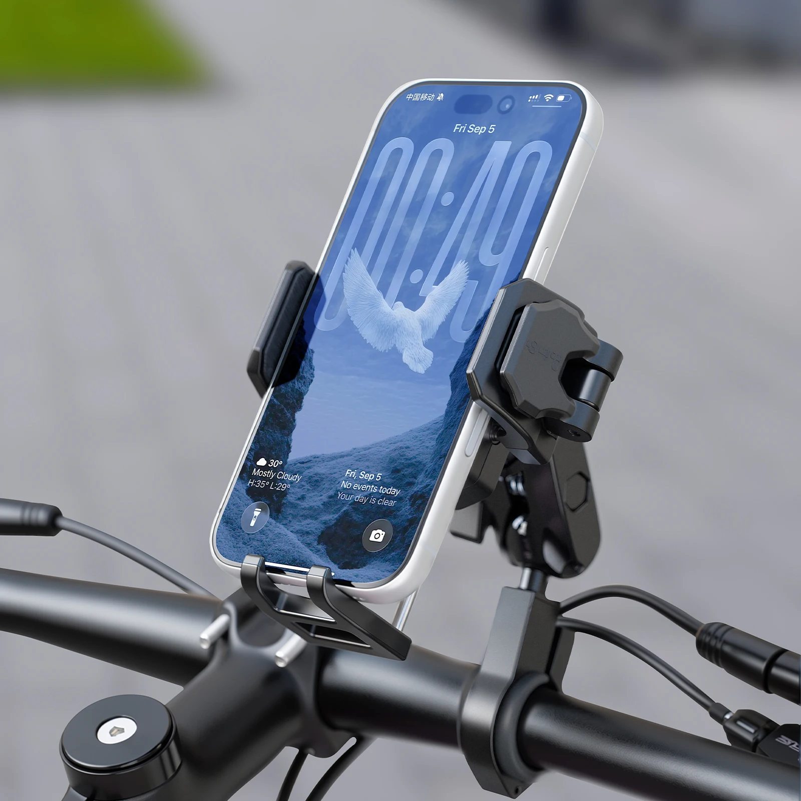 TOSUOD Bike Phone Holder 360° View Bicycle Phone Holder Stand Motorcycle Shockproof Phone Bracket