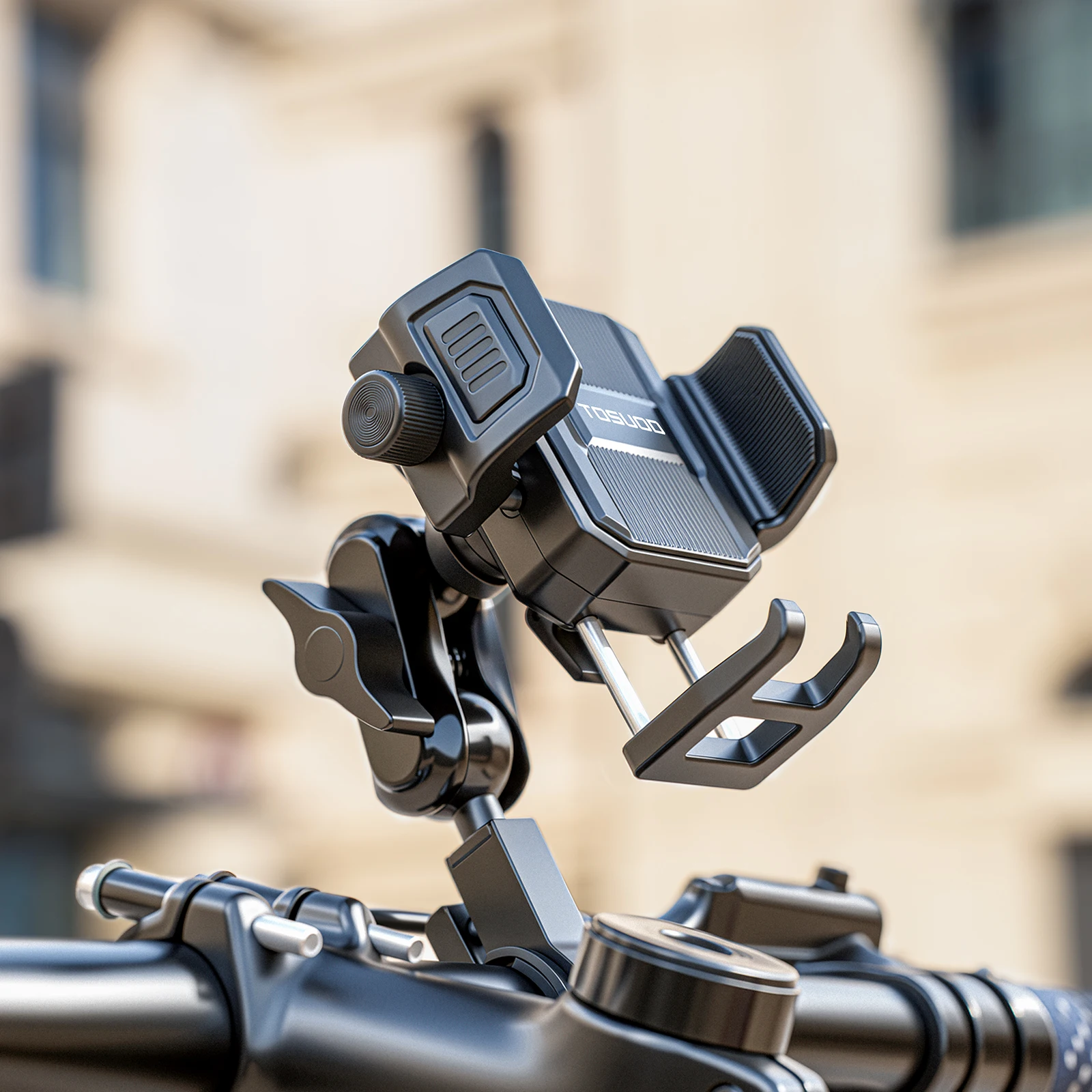 TOSUOD Bike Phone Holder 360° View Bicycle Phone Holder Stand Motorcycle Shockproof Phone Bracket