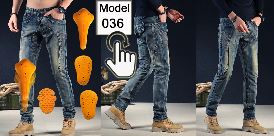 Kevlar Motorcycle Jeans Women Windproof Abrasion Resistant Protective Trousers Blue Off Road Riding Pants Four Seasons
