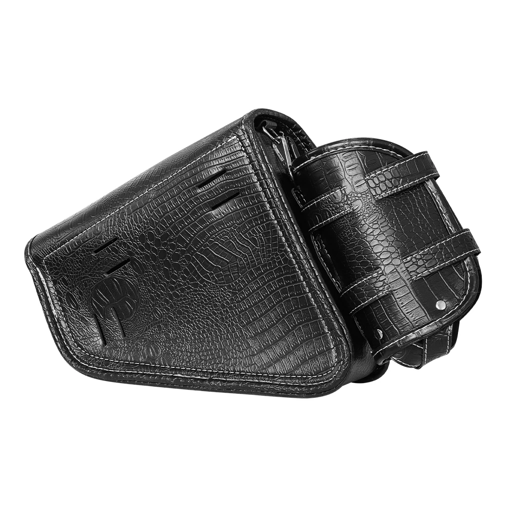 Universal Waterproof Motorcycle Side Bag Retro Motorbike Tail Bag Hanging Storage for Electric Vehicles Rear Seat