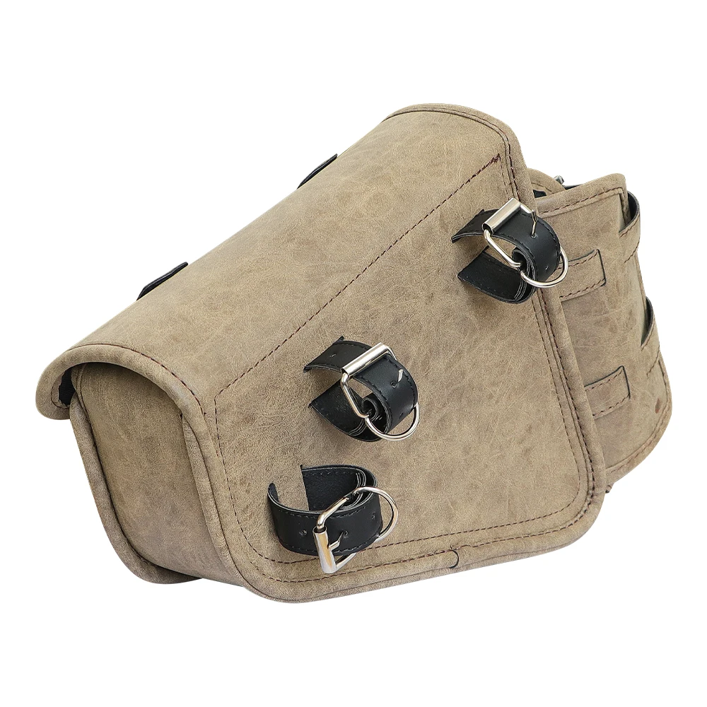 Universal Waterproof Motorcycle Side Bag Retro Motorbike Tail Bag Hanging Storage for Electric Vehicles Rear Seat