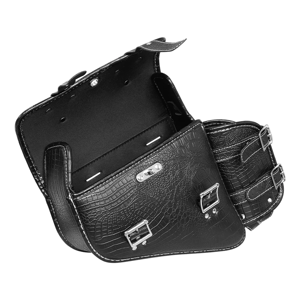 Universal Waterproof Motorcycle Side Bag Retro Motorbike Tail Bag Hanging Storage for Electric Vehicles Rear Seat