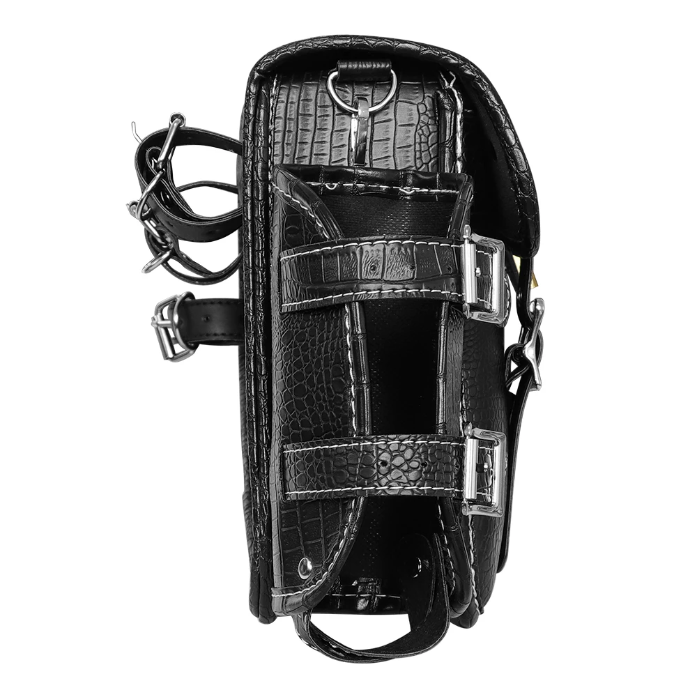 Universal Waterproof Motorcycle Side Bag Retro Motorbike Tail Bag Hanging Storage for Electric Vehicles Rear Seat