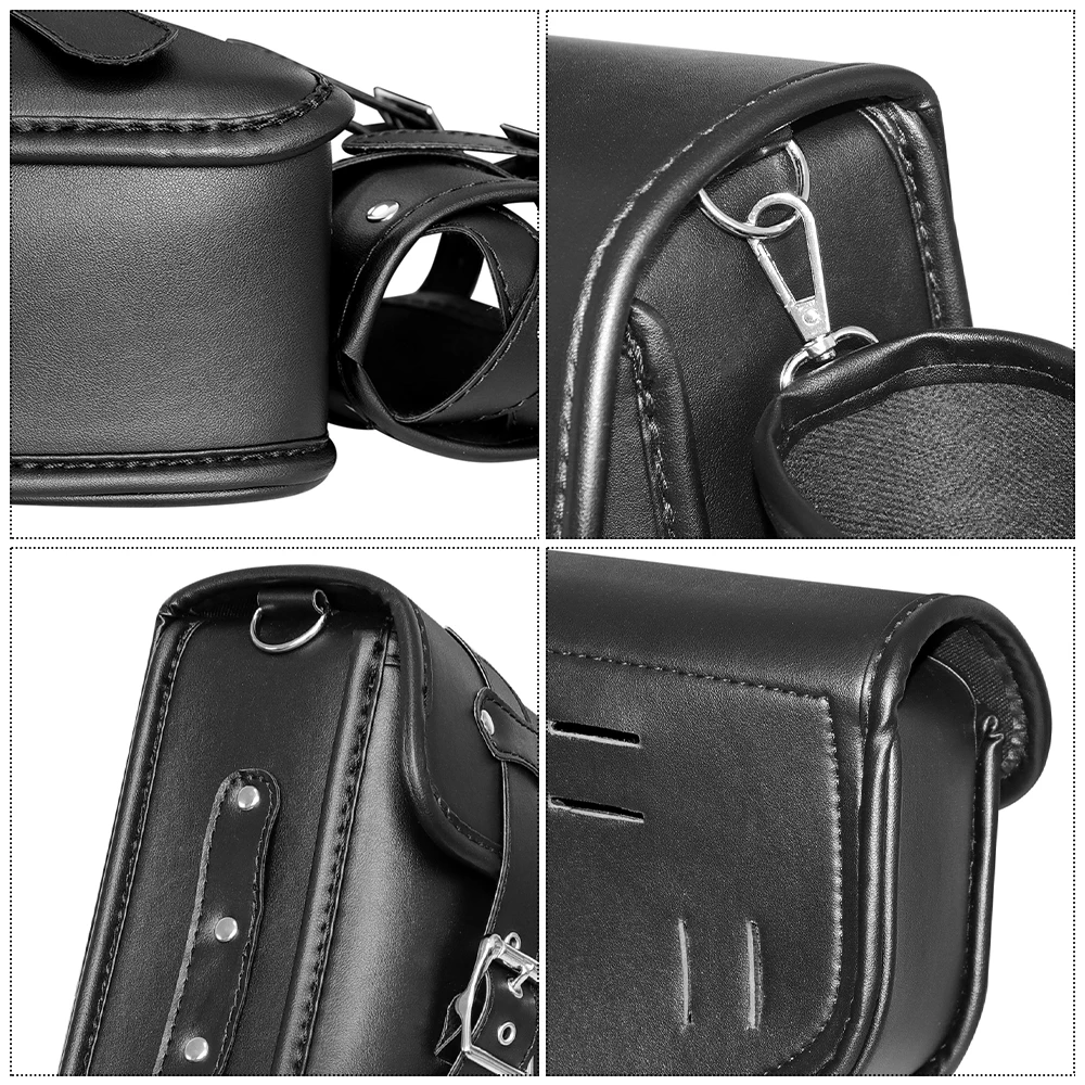 Universal Waterproof Motorcycle Side Bag Retro Motorbike Tail Bag Hanging Storage for Electric Vehicles Rear Seat