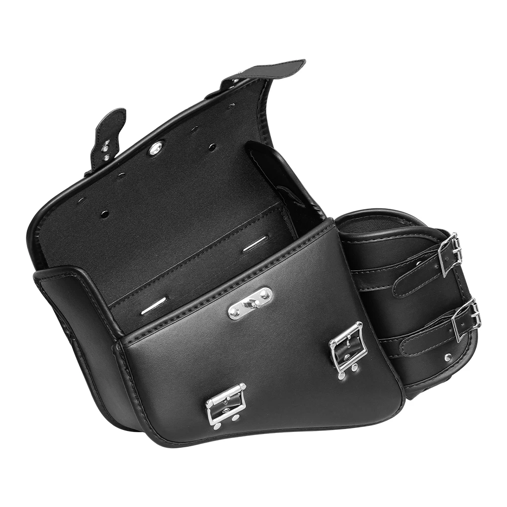 Universal Waterproof Motorcycle Side Bag Retro Motorbike Tail Bag Hanging Storage for Electric Vehicles Rear Seat