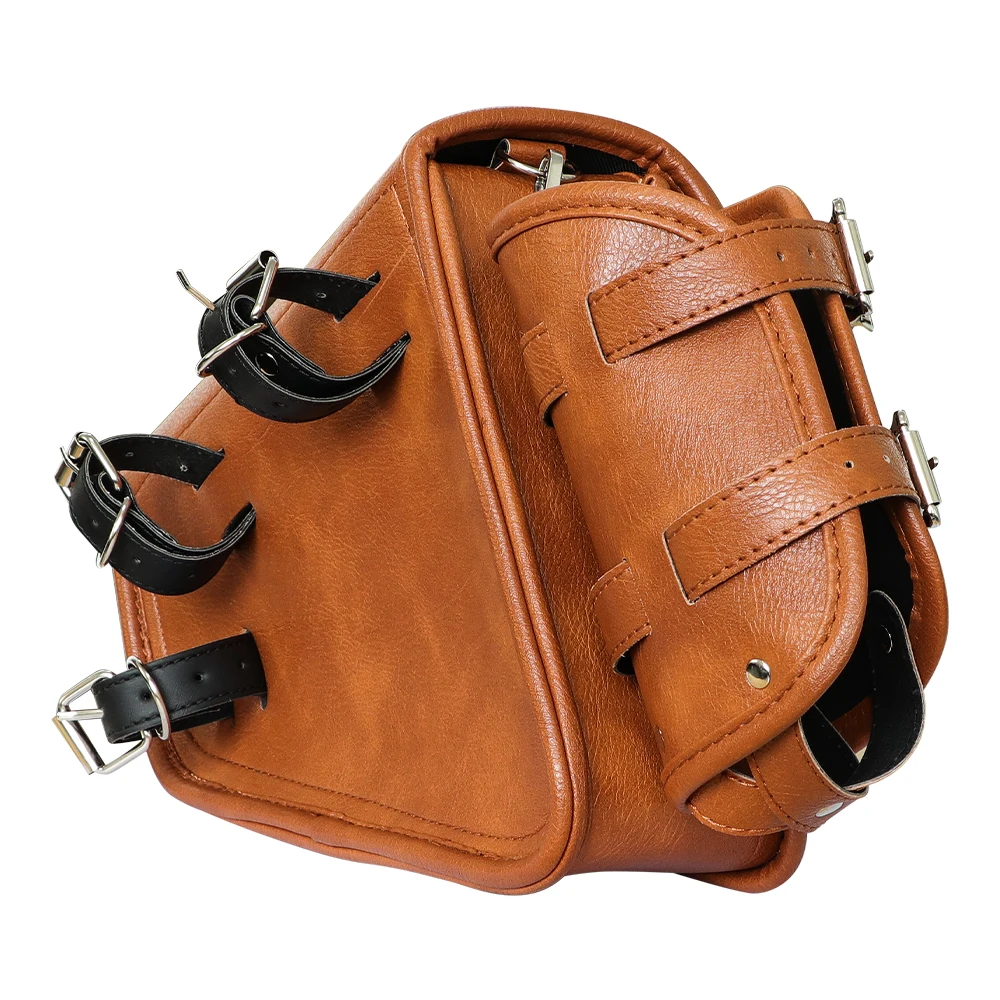 Universal Waterproof Motorcycle Side Bag Retro Motorbike Tail Bag Hanging Storage for Electric Vehicles Rear Seat