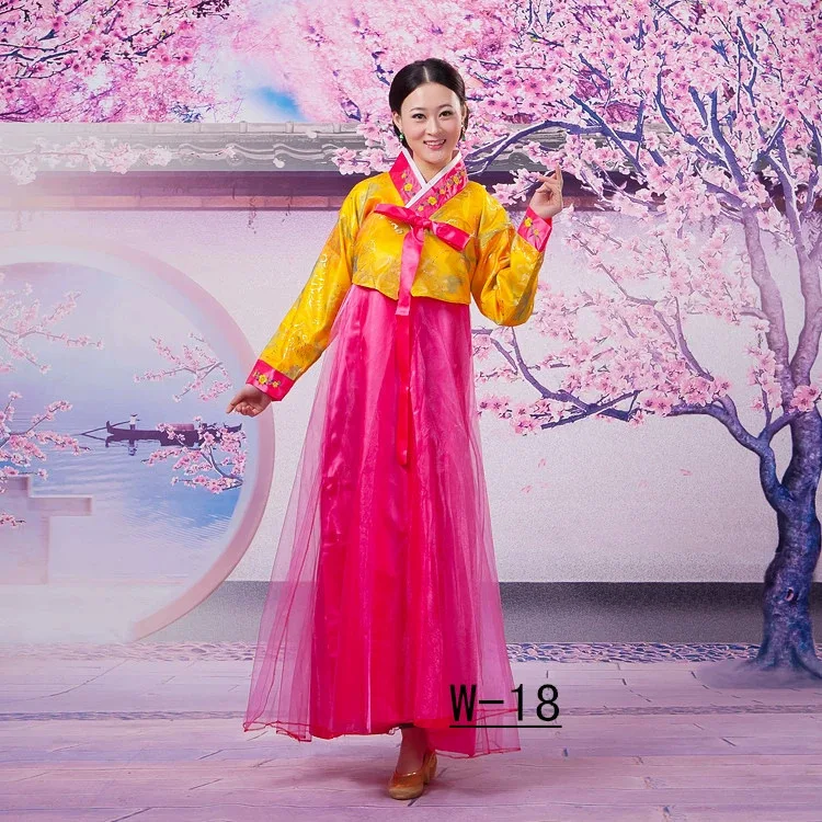 Traditional Hanbok for Women Korean Costume Minority Palace Performance Court Clothes Flower New Year Wedding Party Dance Dress