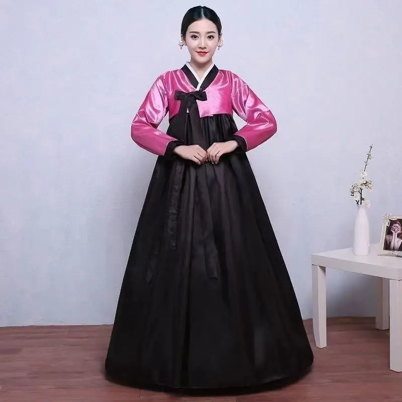 Traditional Hanbok for Women Korean Costume Minority Palace Performance Court Clothes Flower New Year Wedding Party Dance Dress