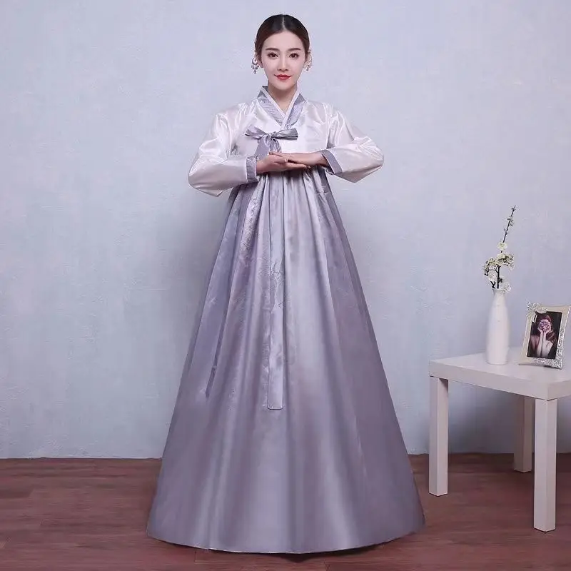 Traditional Hanbok for Women Korean Costume Minority Palace Performance Court Clothes Flower New Year Wedding Party Dance Dress