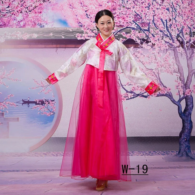 Traditional Hanbok for Women Korean Costume Minority Palace Performance Court Clothes Flower New Year Wedding Party Dance Dress
