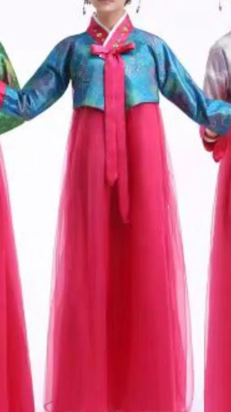 Traditional Hanbok for Women Korean Costume Minority Palace Performance Court Clothes Flower New Year Wedding Party Dance Dress
