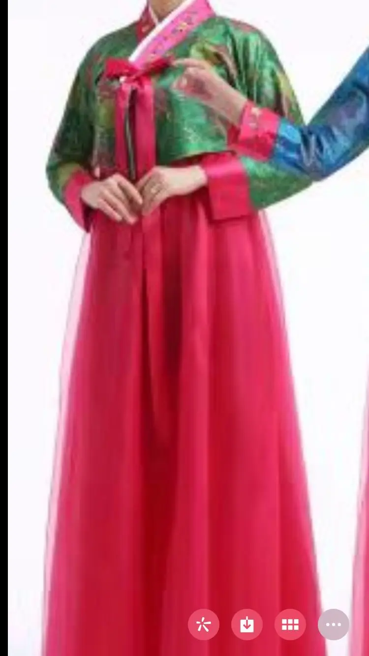 Traditional Hanbok for Women Korean Costume Minority Palace Performance Court Clothes Flower New Year Wedding Party Dance Dress