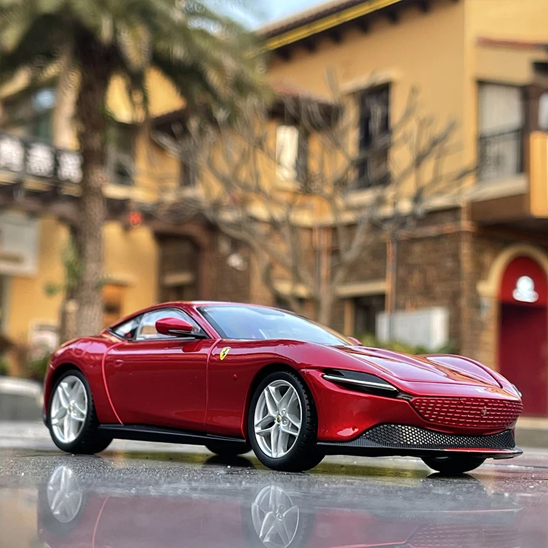 Bburago 1/24 Ferraris ROMA Alloy Racing Car Model Diecast Metal Toy Super Sports Car Model Simulation Collection Childrens Gift