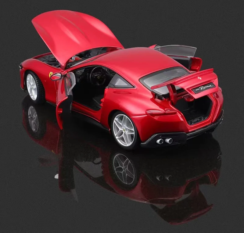 Bburago 1/24 Ferraris ROMA Alloy Racing Car Model Diecast Metal Toy Super Sports Car Model Simulation Collection Childrens Gift