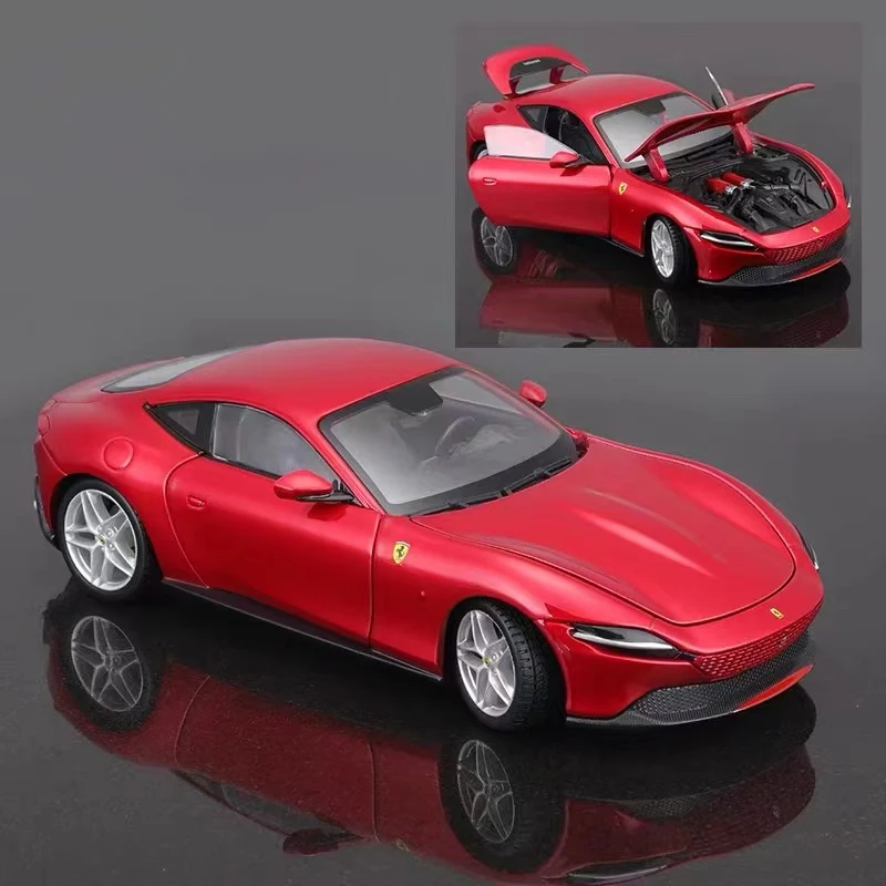 Bburago 1/24 Ferraris ROMA Alloy Racing Car Model Diecast Metal Toy Super Sports Car Model Simulation Collection Childrens Gift