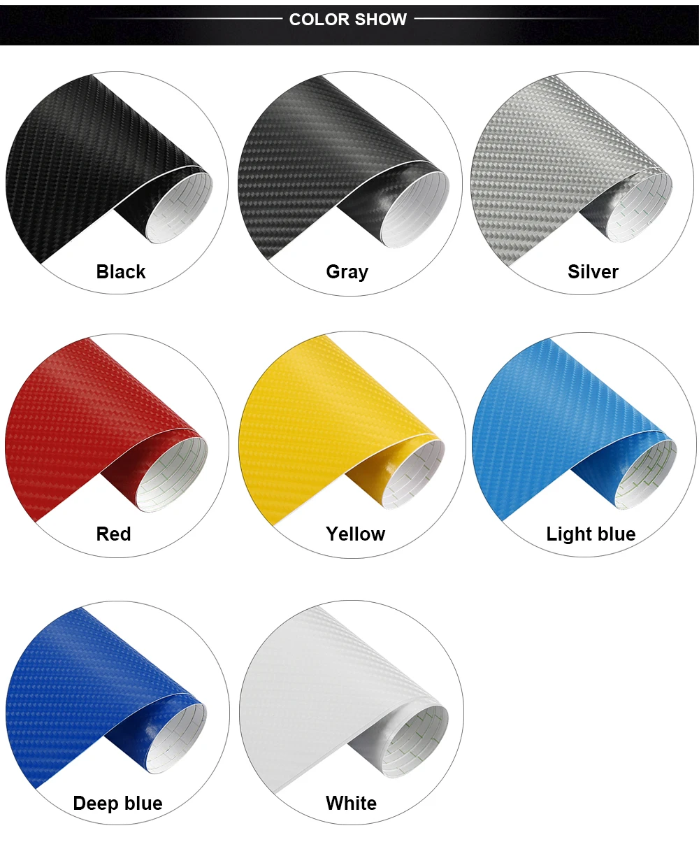 152cm*200cm 4D Carbon Fiber Vinyl Film Car Styling Wrapping Sheet Roll Film Automobiles DIY Car Hood Roof Stickers Accessories