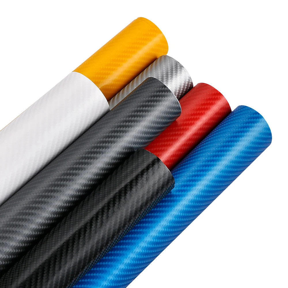 152cm*200cm 4D Carbon Fiber Vinyl Film Car Styling Wrapping Sheet Roll Film Automobiles DIY Car Hood Roof Stickers Accessories