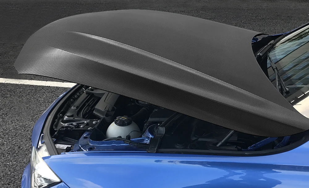 152cm*200cm 4D Carbon Fiber Vinyl Film Car Styling Wrapping Sheet Roll Film Automobiles DIY Car Hood Roof Stickers Accessories