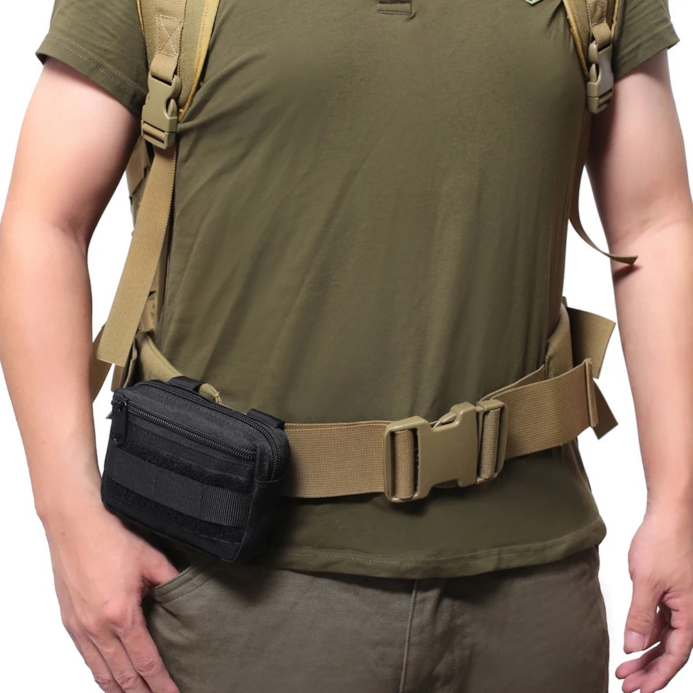 Molle Utility EDC Waist Bag Tactical Pouch Medical First Aid Bag Outdoor Survival EDC Tool Kit Belt Pouch Sports Hunting Bag