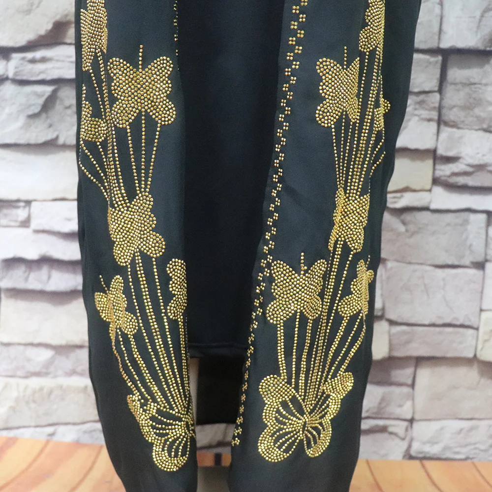 Top Fashion Luxurious Women's Evening Dresses Heavy Rhinestones African Party Dresses Woman Elegant Suit African Women Dresses