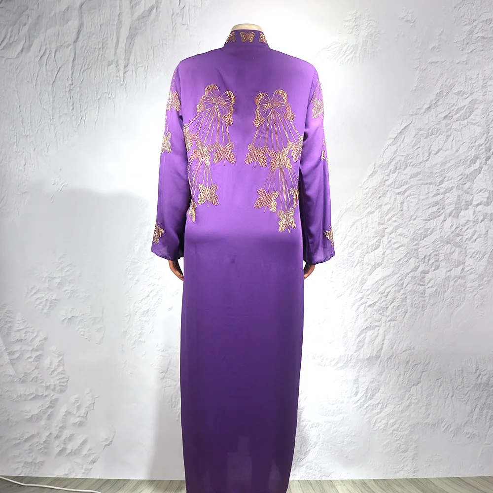 Top Fashion Luxurious Women's Evening Dresses Heavy Rhinestones African Party Dresses Woman Elegant Suit African Women Dresses
