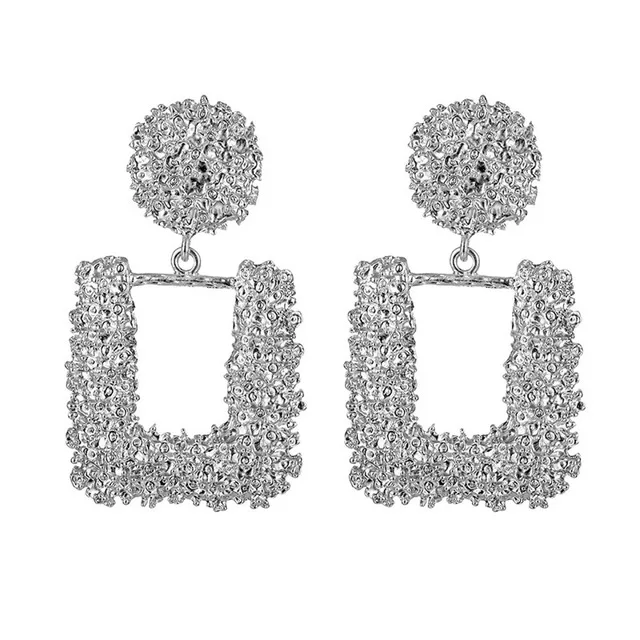 Exquisite Vintage Clips Earrings for Women Gold Silver Color Geometric Statement Clip on Earrings No Pierced Charm Earrings