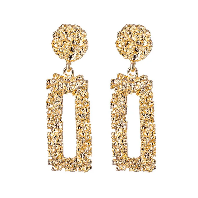 Exquisite Vintage Clips Earrings for Women Gold Silver Color Geometric Statement Clip on Earrings No Pierced Charm Earrings