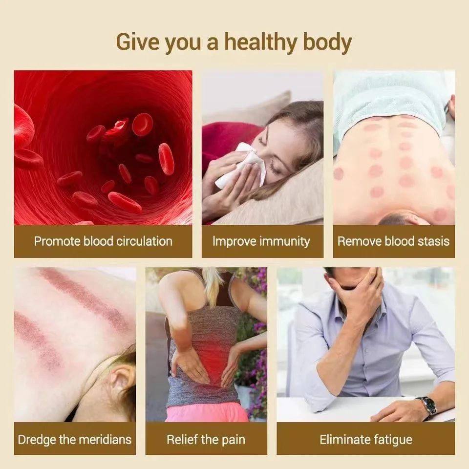 Electric Scraping Massage Cupping Body Massager Vacuum Cans Suction Cup Heating Body Back Neck Arm Guasha Massager