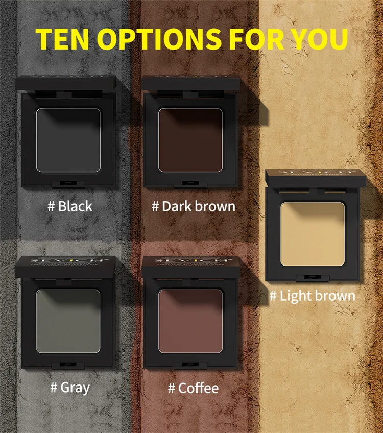 Sevich 5 Colors Concealer Hair Powder Waterproof Black Hairline Shadow Powder Edge Control Hair Concealer Hairline Powder 12g
