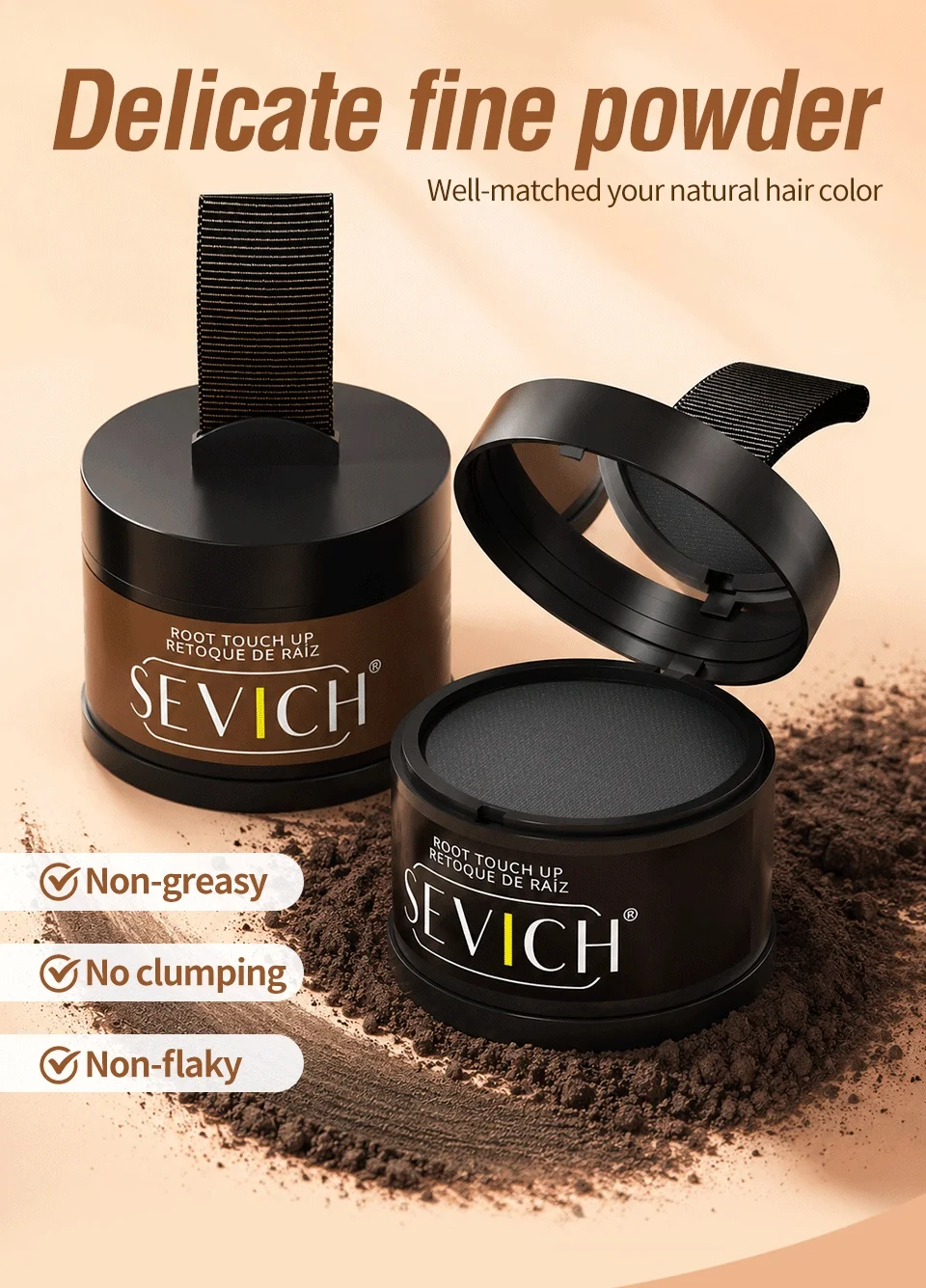 Sevich 12 Color Hairline Powder Hairline Shadow Cover Up Fill In Thinning Hair Unisex Hairline Shadow Powder Modified Gray Hair
