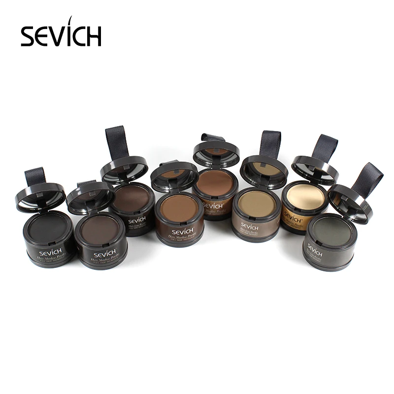 Sevich Hairline Powder 4g Hairline Shadow Powder Women Men Makeup Hair Concealer Natural Cover Unisex Hair Straightener Brush