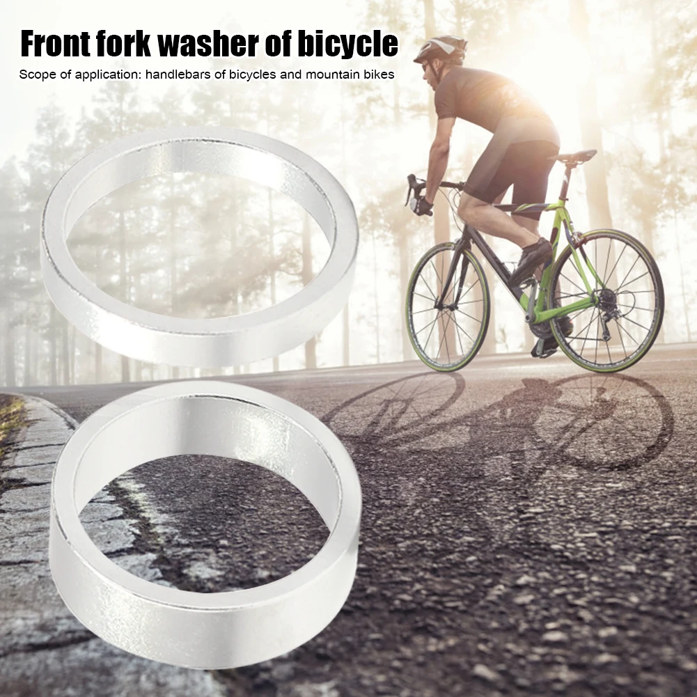 MTB Road Bike Bicycle Headset Stem Aluminum Alloy Washer Spacer Ring Gasket Easily Installation Personal Bicycle Parts