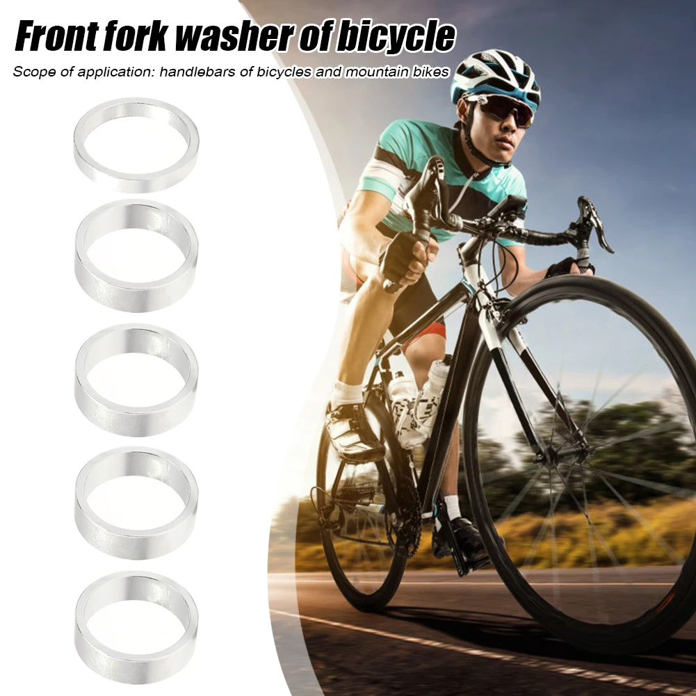 MTB Road Bike Bicycle Headset Stem Aluminum Alloy Washer Spacer Ring Gasket Easily Installation Personal Bicycle Parts