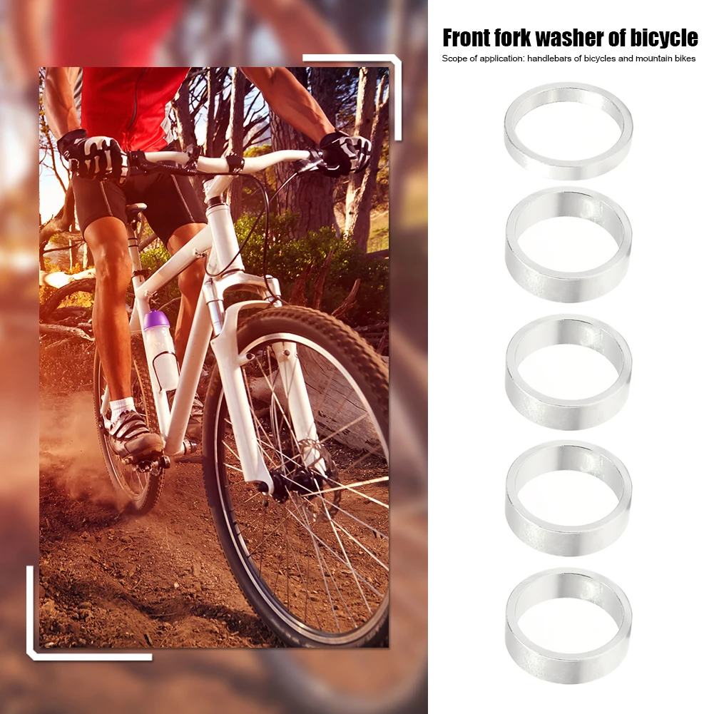 MTB Road Bike Bicycle Headset Stem Aluminum Alloy Washer Spacer Ring Gasket Easily Installation Personal Bicycle Parts