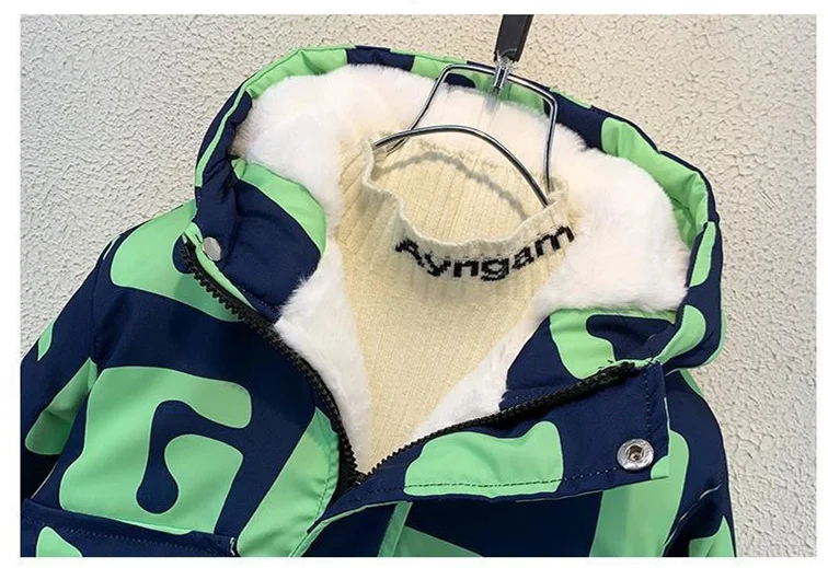 Boys Coat Jacket Outwear Tops Cotton 2023 Fashion Thicken Plus Velvet Winter Autumn Plus Size Overcoat Children's Clothes