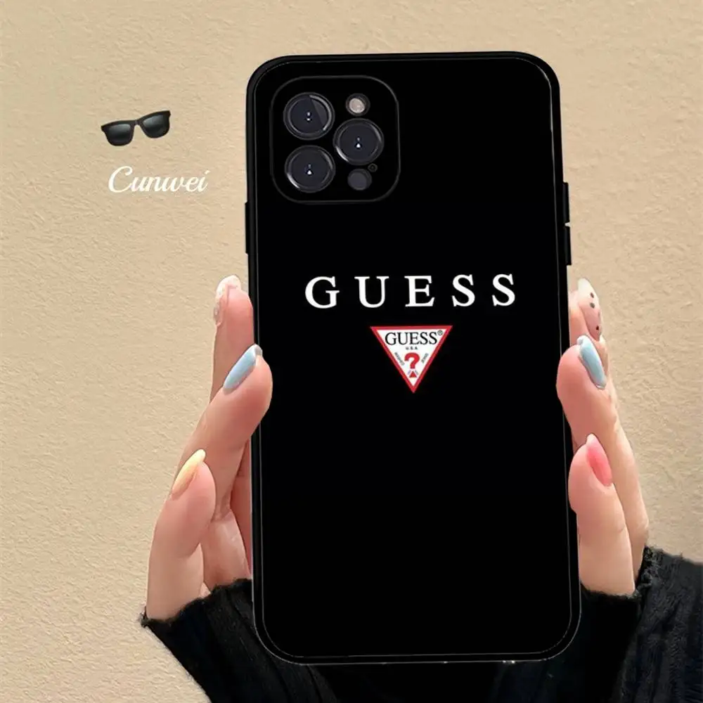 Fashion Brand G-Guess Phone Case For Iphone 17 16 15 16e 14 13 12 11 Pro Max Plus Case Cover Coque