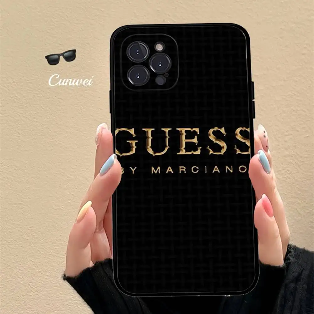 Fashion Brand G-Guess Phone Case For Iphone 17 16 15 16e 14 13 12 11 Pro Max Plus Case Cover Coque