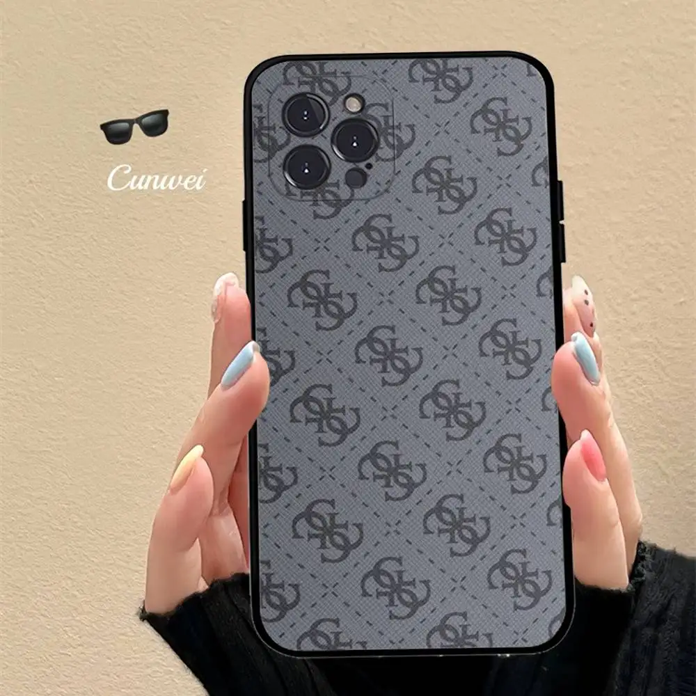 Fashion Brand G-Guess Phone Case For Iphone 17 16 15 16e 14 13 12 11 Pro Max Plus Case Cover Coque