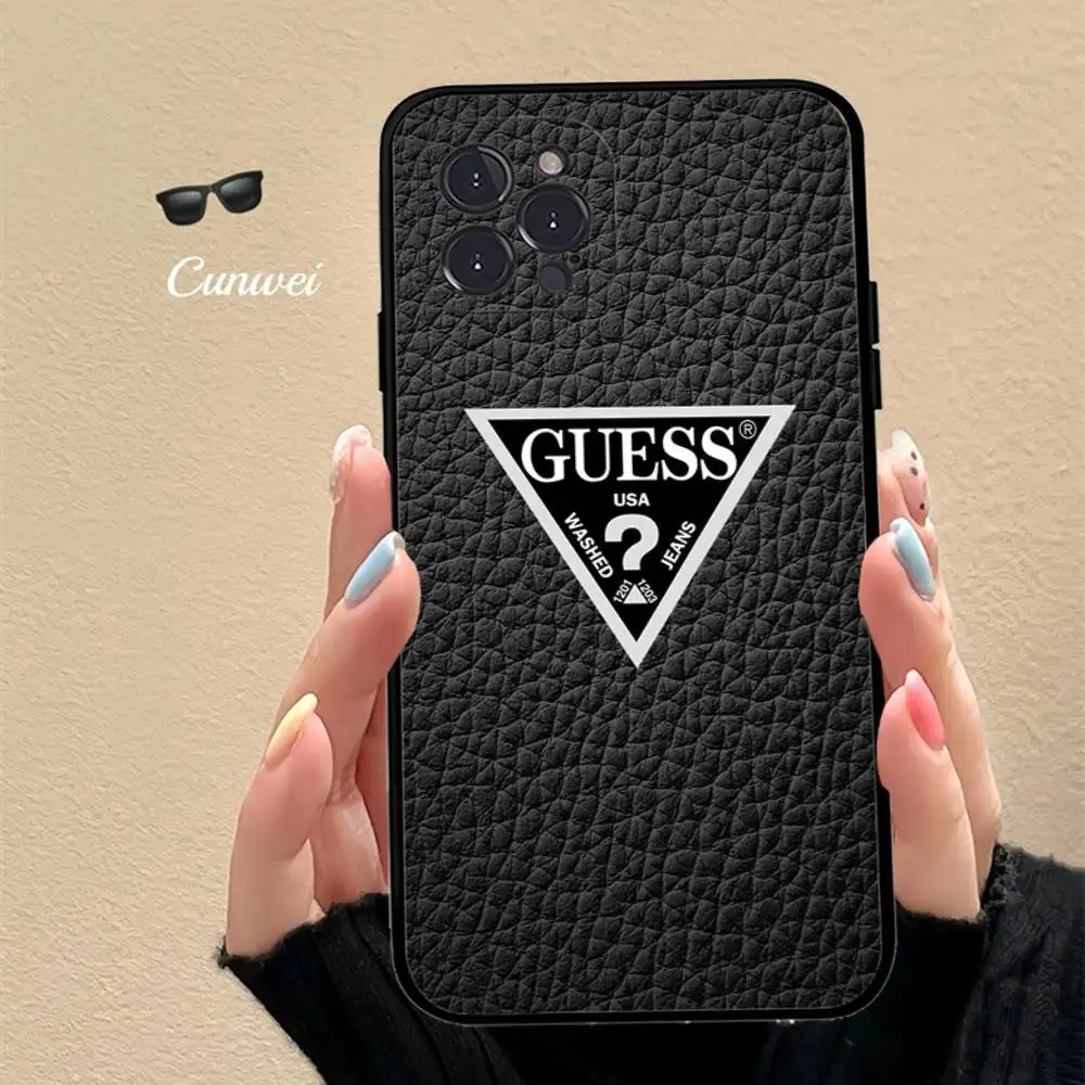 Fashion Brand G-Guess Phone Case For Iphone 17 16 15 16e 14 13 12 11 Pro Max Plus Case Cover Coque