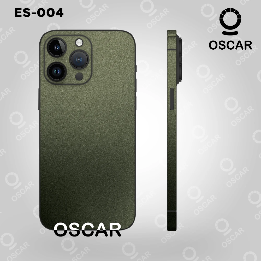 Olive Green Full Skin Wrap for iPhone 15/14/13/12/11/X Series | Protective Phone Cover